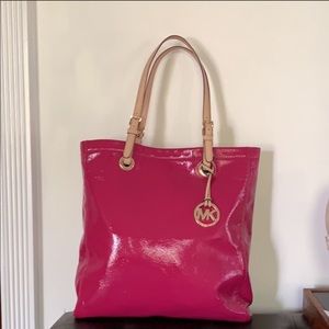Michael Kors tote- bright pink NWOT!